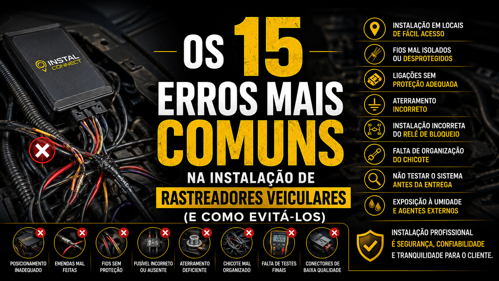 Los 15 Errores Más Comunes en la Instalación de Rastreadores Vehiculares (y Cómo Evitarlos)